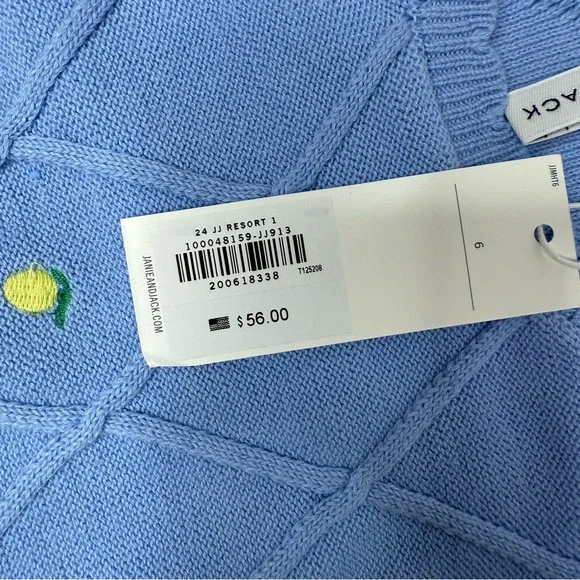 Janie and Jack‎ Embroidered Lemon Sweater Top NWT Size 6 - Picture 5 of 5